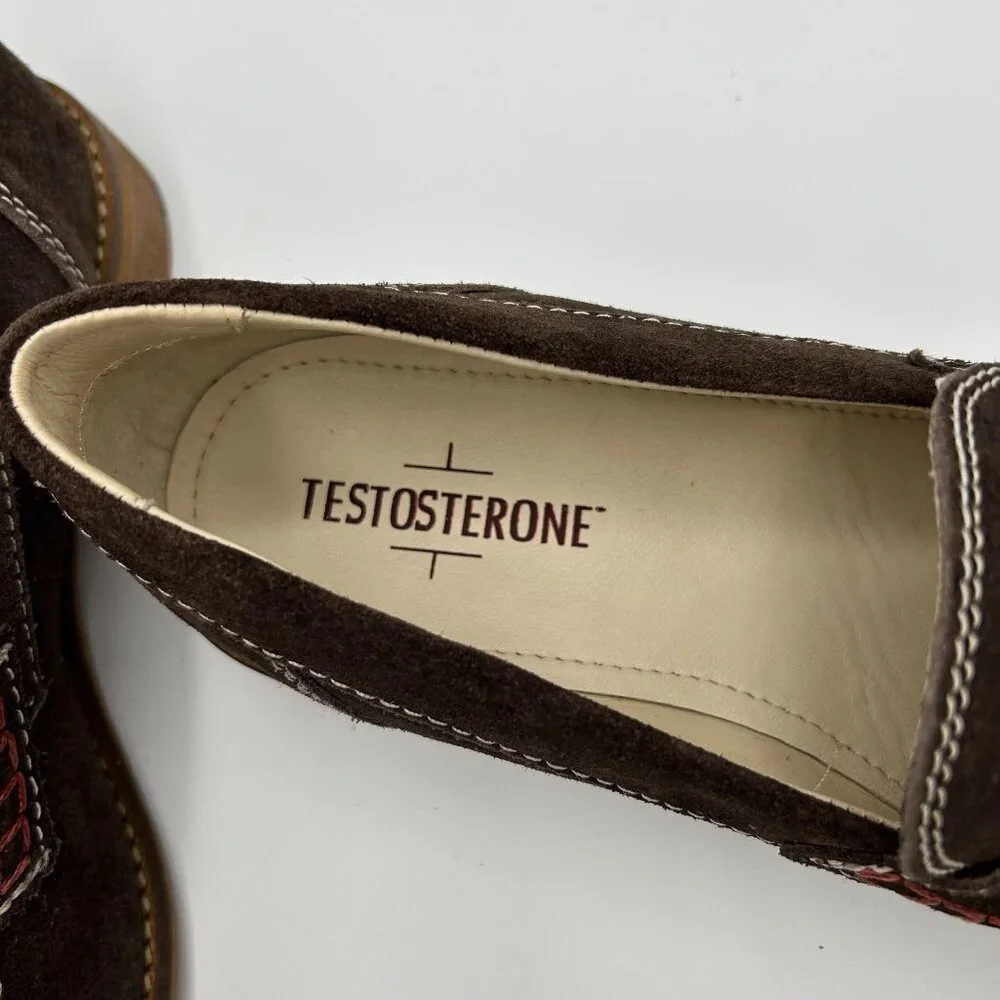 Men's Testosterone 43M (10) Proud Lee Brown Suede Tassel Loafers